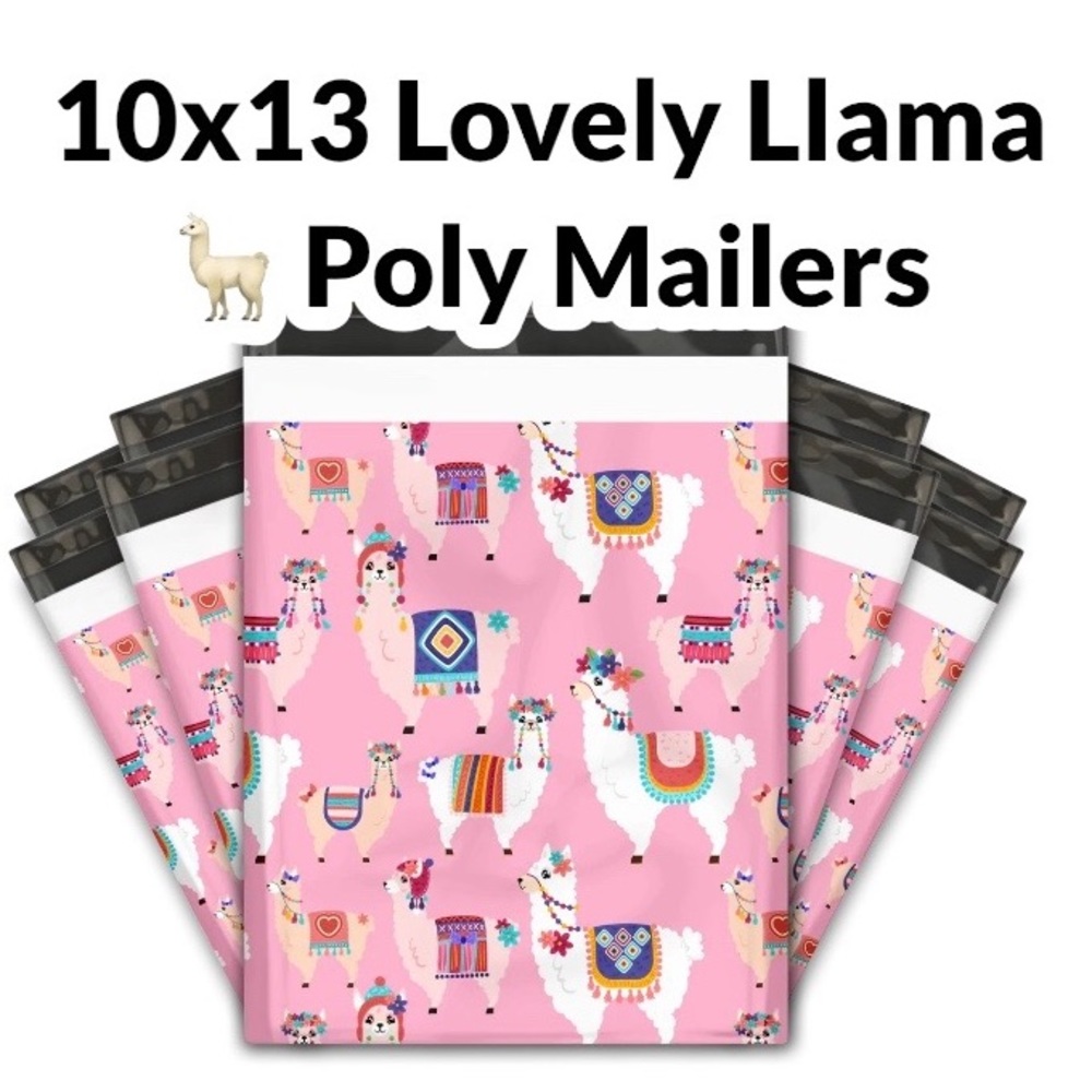 Lovely Llama 🦙 Poly Mailers 10x13 Pack of 50 PRICE IS FIRM - Picture 4 of 6